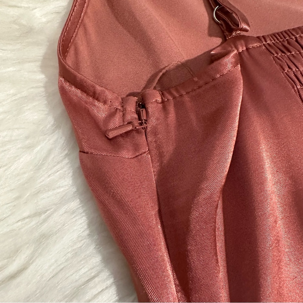NWT Abercrombie & Fitch Button-Up Mini Satin Slip Dress Size Small - Picture 12 of 15